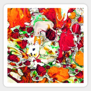 Abstract marble texture liquid art design Sticker